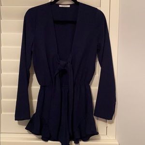 Glamorous Navy Romper